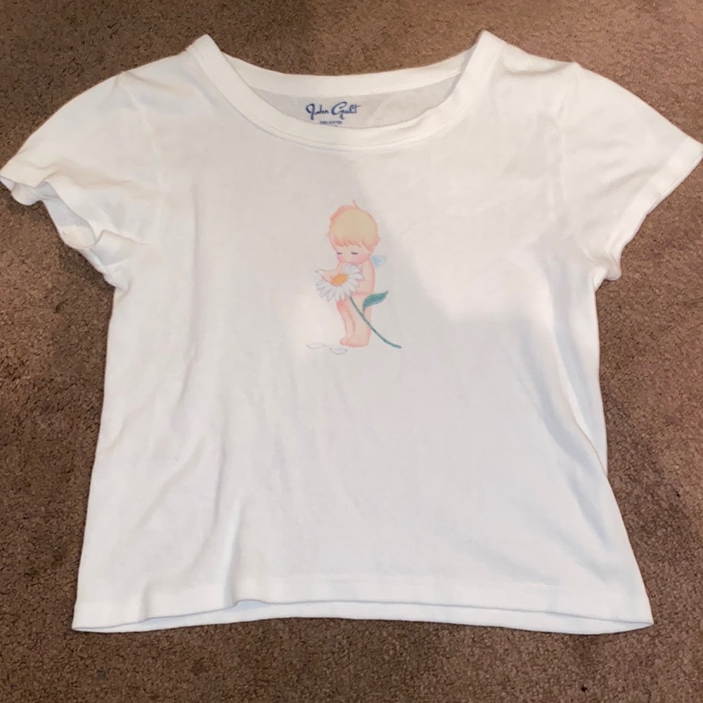 brandy melville john galt cherub baby tee